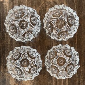 Set of 4 Vintage Star of David Ashtrays/Coasters/Trinket Holders